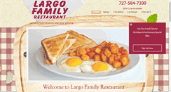 Desktop Screenshot of largofamilyrestaurant.com